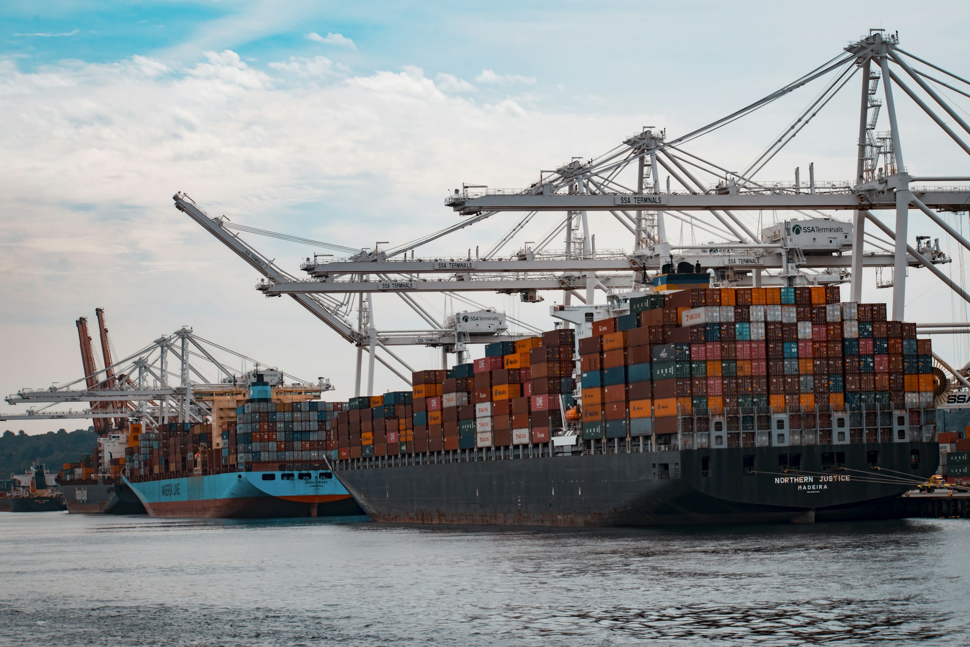 Port and logistics infrastructure serving a coastal industrial region
