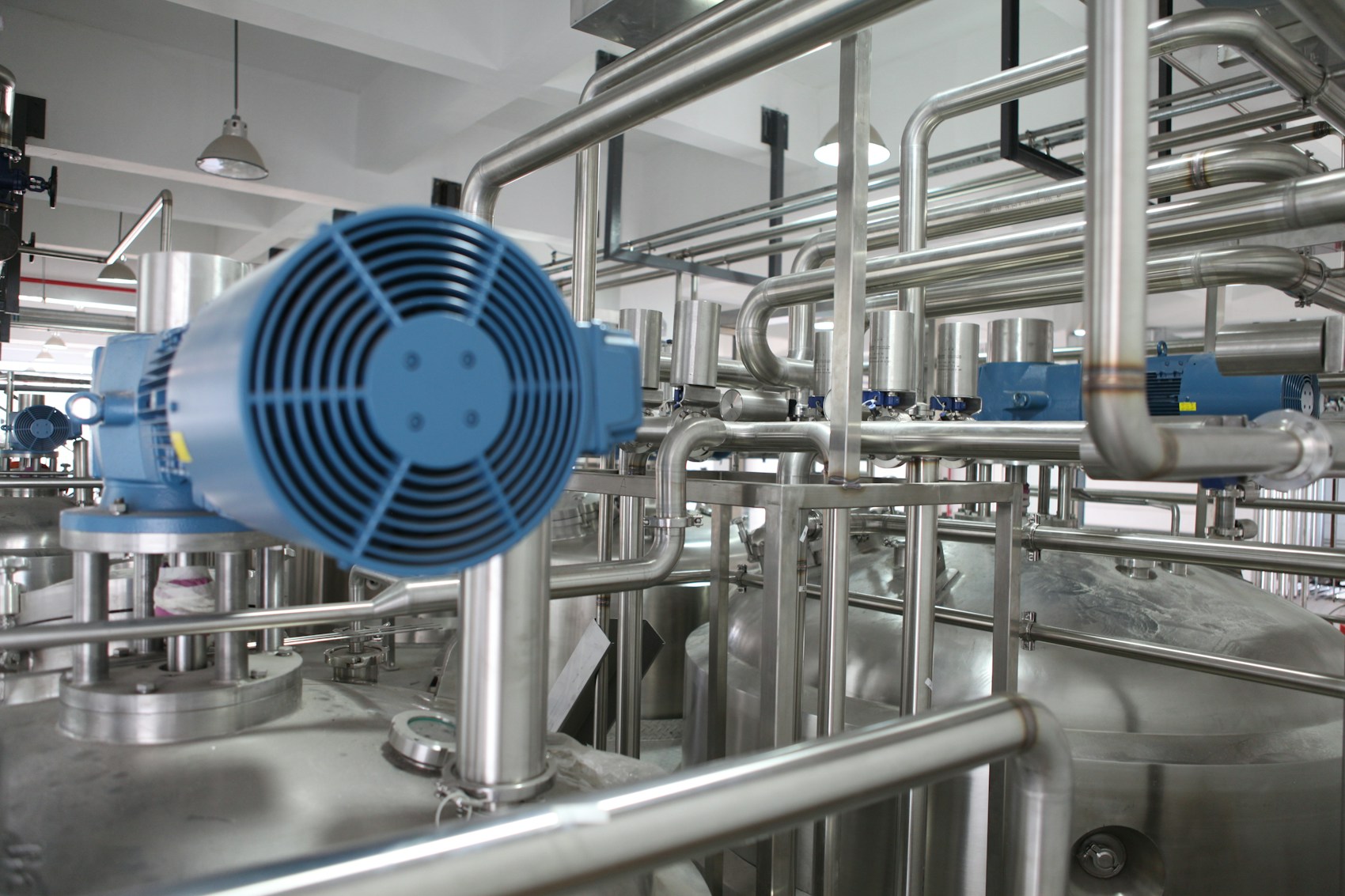 Water infrastructure and pipework at an operating facility